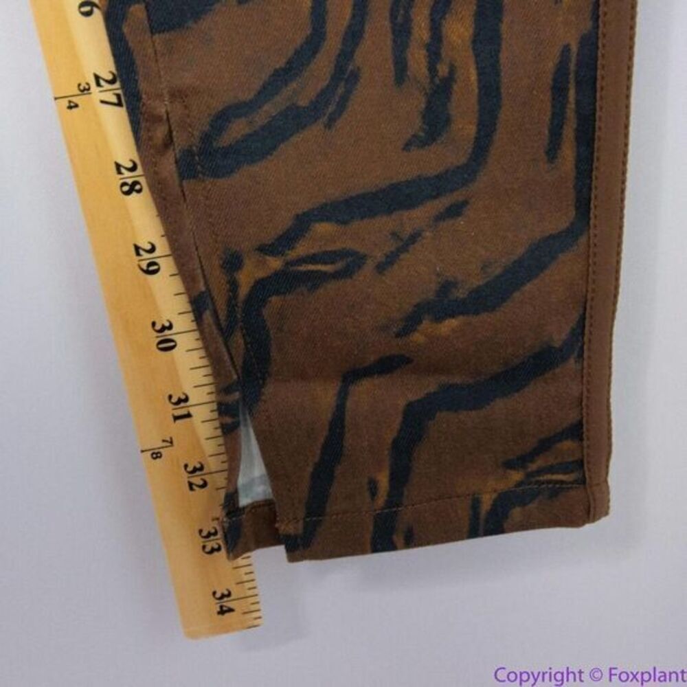 NEW WeWoreWhat Tiger Stripe Piped‎ Stiletto Slit The Icon Jeans, 29 - Picture 11 of 16
